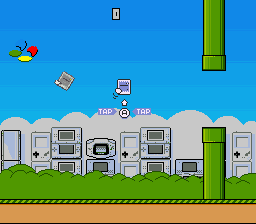 Frappy SNES (flappy bird clone) Screenshot 1